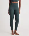 Quince Women's Ultra-soft High-rise Legging In Heather Green