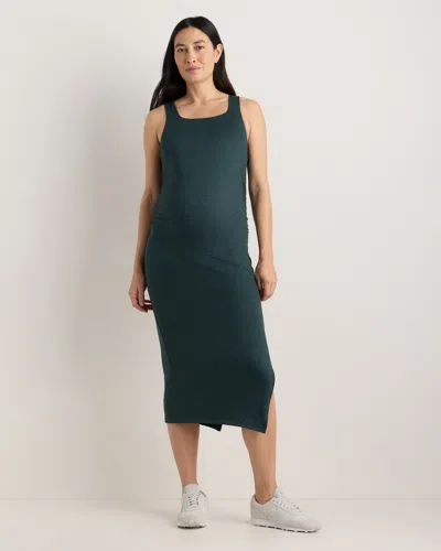 Quince Women's Ultra-soft Maternity Midi Dress In Green