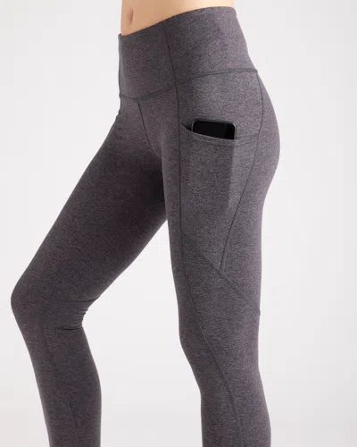 Quince Women's Ultra-soft Performance Pocket Legging In Heather Charcoal