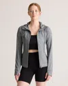 Quince Women's Ultra-soft Slim Fit Hooded Jacket In Heather Grey