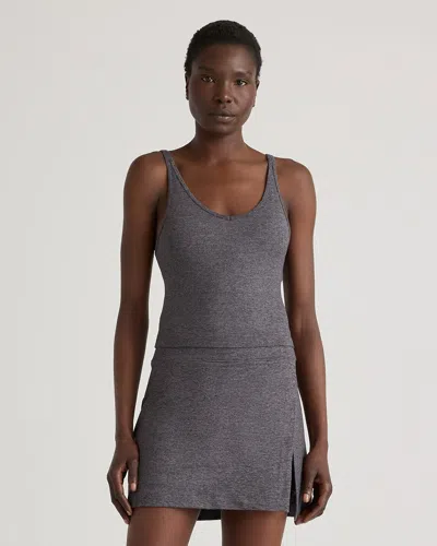 Quince Women's Ultra-soft Strappy Cropped Tank Top In Gray