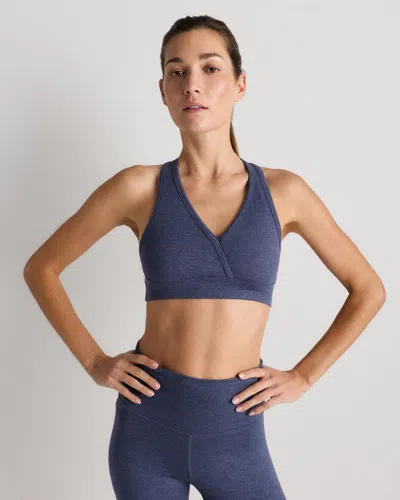 Quince Women's Ultra-soft V-neck Racerback Bra In Gray