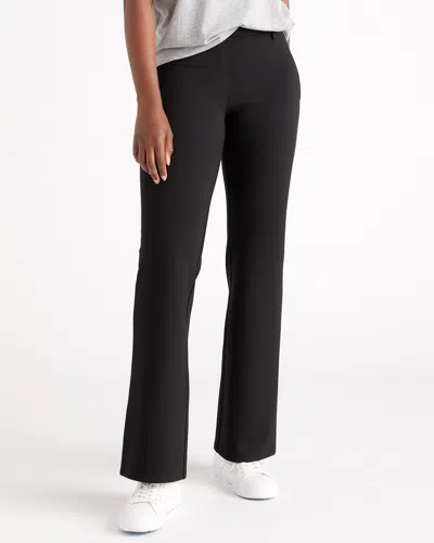 Quince Women's Ultra-stretch Ponte Bootcut Pants In Black