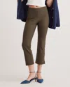 Quince Women's Ultra-stretch Ponte Kick Flare Pants In Olive