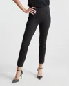 Quince Women's Ultra-stretch Ponte Pintuck Ankle Pants In Black