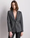 Quince Women's Ultra-stretch Ponte Single-breasted Blazer In Multi