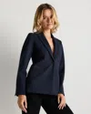 Quince Women's Ultra-stretch Ponte Single-breasted Blazer In Multi