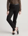 QUINCE WOMEN'S ULTRA-STRETCH PONTE STRAIGHT LEG 4-POCKET PANTS