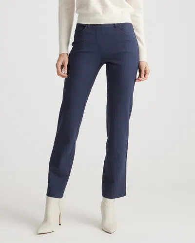 Quince Women's Ultra-stretch Ponte Straight Leg 4-pocket Pants In Navy