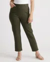 QUINCE WOMEN'S ULTRA-STRETCH PONTE STRAIGHT LEG 4-POCKET PANTS