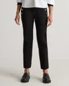 Quince Women's Ultra-stretch Ponte Straight Leg Mariner Pants In Black