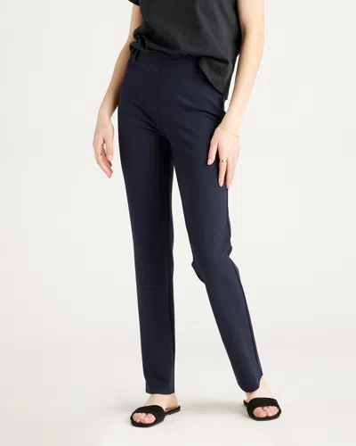 Quince Women's Ultra-stretch Ponte Straight Leg Pants In Navy