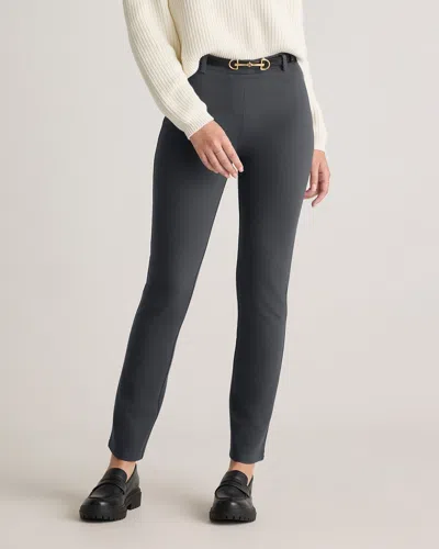 Quince Women's Ultra-stretch Ponte Straight Leg Pants In Steel