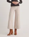 Quince Women's Ultra-stretch Ponte Super Wide Leg Ankle Pants In Ecru