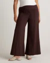 Quince Women's Ultra-stretch Ponte Super Wide Leg Pants In Espresso