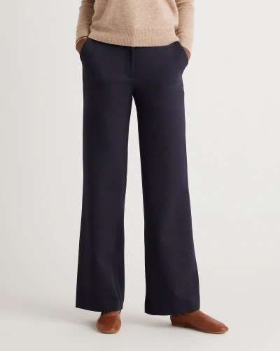 Quince Women's Ultra-stretch Ponte Trouser In Navy