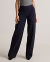 Quince Women's Ultra-stretch Ponte Wide Leg Pants In Navy