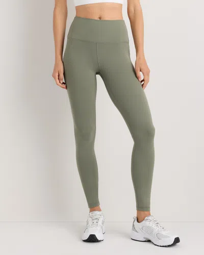 Quince Women's Ultra-form High-rise Legging In Smoked Thyme Green