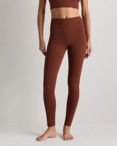 Quince Women's Ultra-form High-rise Pocket Legging In Redwood Brown