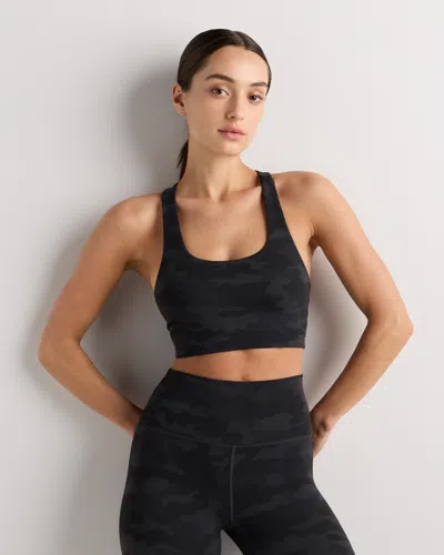 Quince Women's Ultra-form Scoop Neck Longline Bra In Black