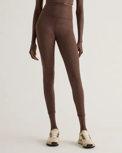 Quince Women's Ultra-soft High-rise Legging In Heather Espresso