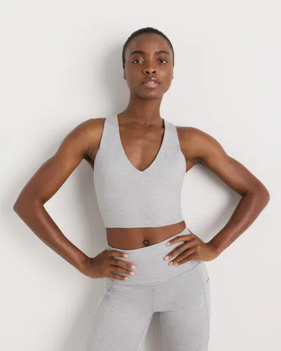 Quince Women's Ultra-soft V-neck Cropped Tank Top