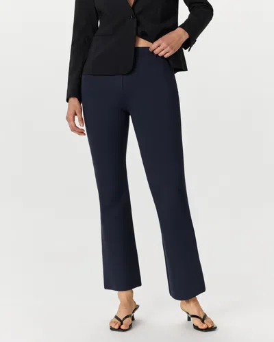 Quince Women's Ultra-stretch Ponte Bootcut Pants Petite In Navy