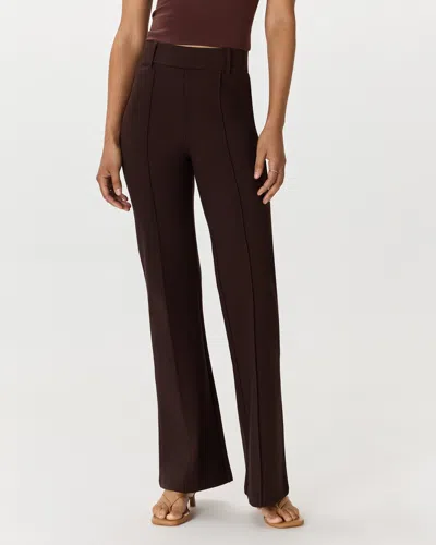 Quince Women's Ultra-stretch Ponte Flare Leg Pants In Espresso