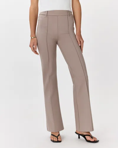 Quince Women's Ultra-stretch Ponte Flare Leg Pants In Morel Grey