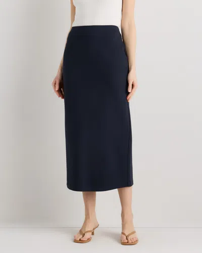 Quince Women's Ultra-stretch Ponte Maxi Pencil Skirt In Gray