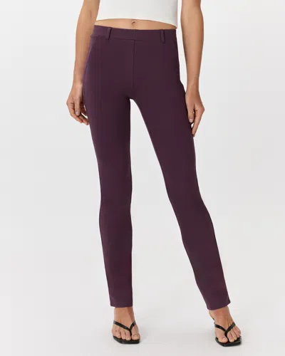 Quince Women's Ultra-stretch Ponte Straight Leg Pants In Dark Orchid Purple