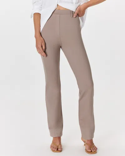 Quince Women's Ultra-stretch Ponte Straight Leg Pants In Morel Grey