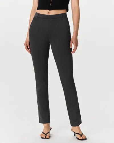 Quince Women's Ultra-stretch Ponte Straight Leg Pants Petite In Charcoal