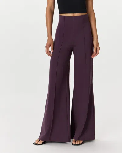 Quince Women's Ultra-stretch Ponte Super Wide Leg Pants In Dark Orchid Purple