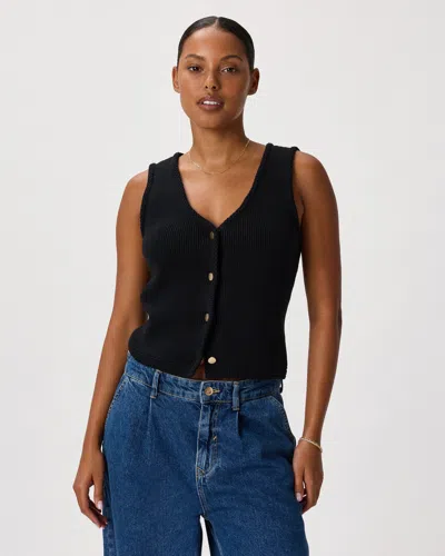 Quince Women's V-neck Sweater Vest In Black