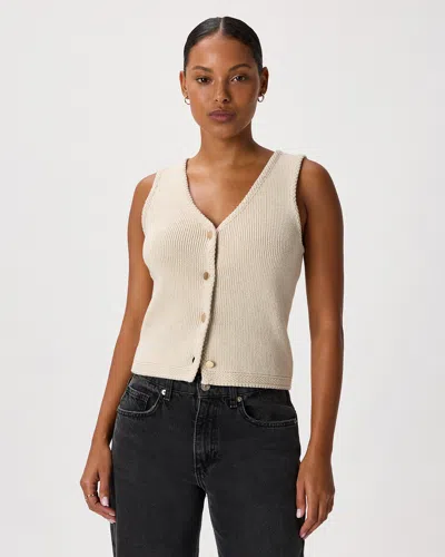 Quince Women's V-neck Sweater Vest In Neutral