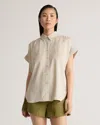 QUINCE WOMEN'S VINTAGE WASH CAMP SHIRT