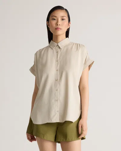 Quince Women's Vintage Wash Camp Shirt In Shale