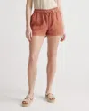 Quince Women's Vintage Wash Tencel Utility Shorts In Terracotta