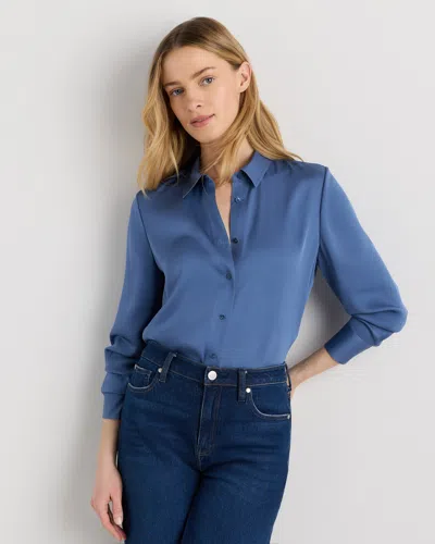 Quince Women's Washable Stretch Silk Blouse