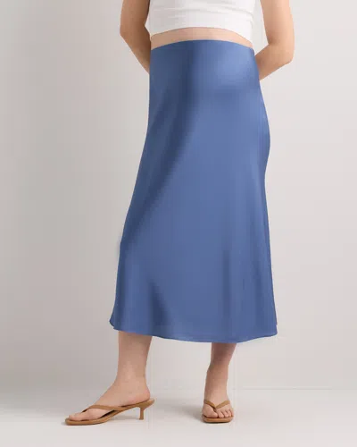 Quince Women's Washable Stretch Silk Maternity Skirt