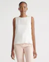 Quince Women's Washable Stretch Silk Shell Tank Top In Ivory