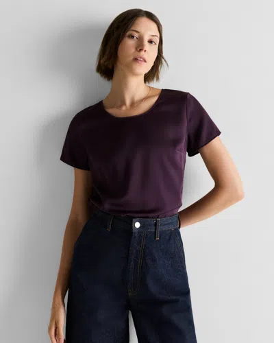 Quince Women's Washable Stretch Silk T-shirt In Purple