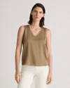 Quince Women's Washable Stretch Silk Tank Top In Dogwood