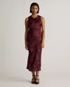 QUINCE WOMEN'S WASHABLE STRETCH SILK TANK TOP MIDI DRESS