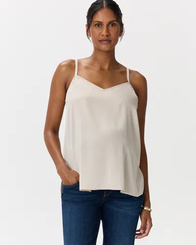 Quince Women's Washable Stretch Silk V-neck Maternity Cami In Gold