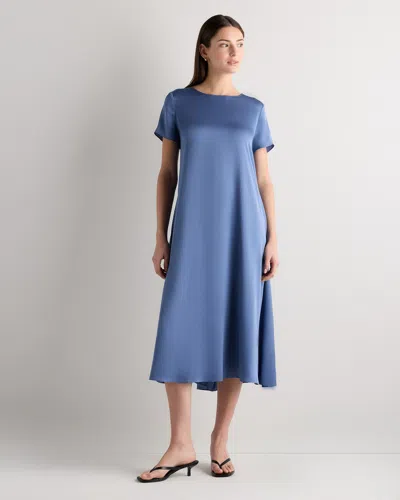 Quince Women's Washable Stretch Silk Voluminous Maxi Dress