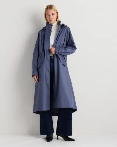 Quince Women's Weatherproof Rain Trench Coat In Blue