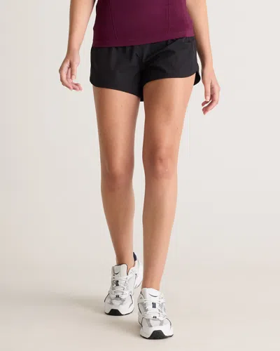 Quince Women's Weightless High-rise Running Short In Black
