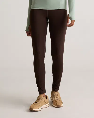 Quince Women's Whistler High-rise Thermal Legging In Espresso
